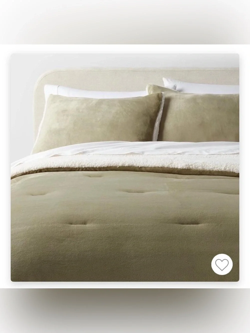 Threshold Faux Shearling Comforter Set
